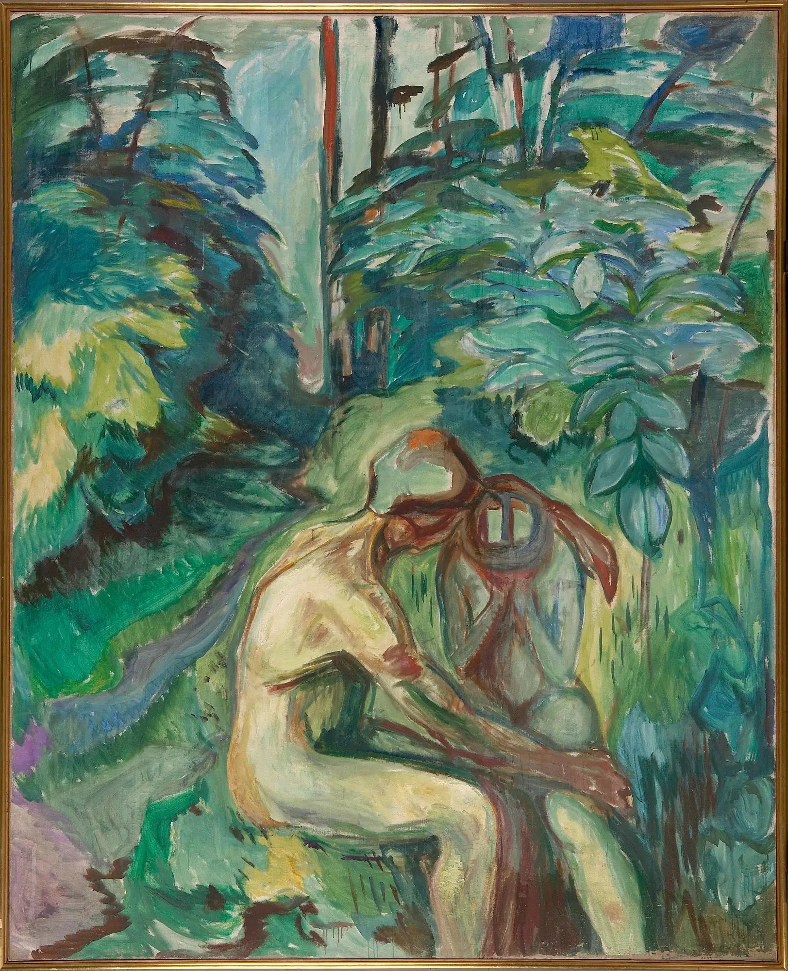 Consolation dans la forêt - Edvard Munch image 1 reproduction de peinture à l’huile