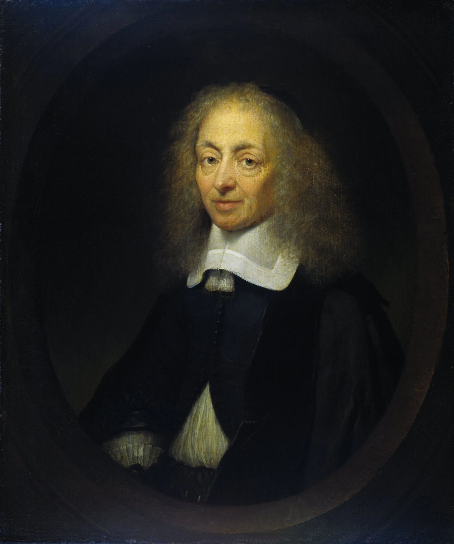 Constantijn Huygens (1596-1687), seigneur de Zuylichem. Secrétaire de Frederik Hendrik, Guillaume II et Guillaume III et poète - Caspar Netscher