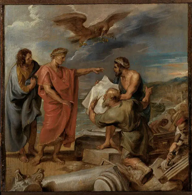 Constantin kierujący budową Konstantynopola - Peter Paul Rubens