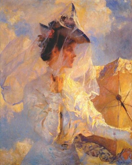 Przeciwko niebu - Frank Weston Benson