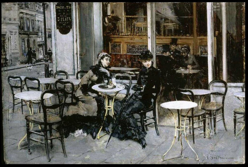 Rozmowa w kawiarni - Giovanni Boldini