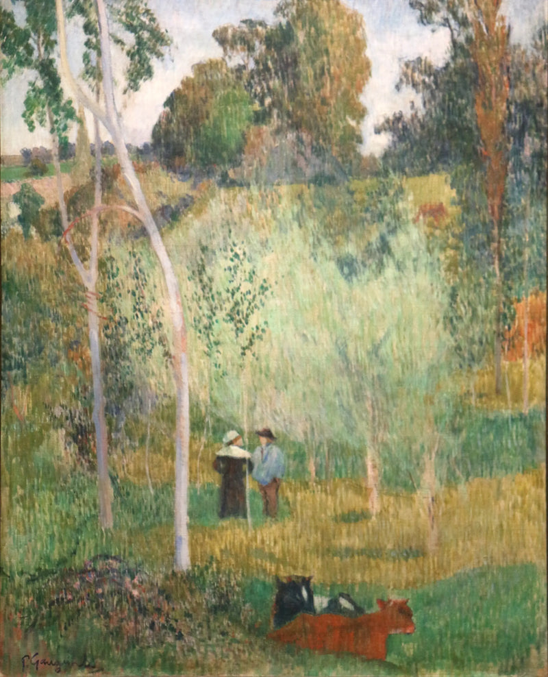 Rozmowa na łąkach, Pont-Aven - Paul Gauguin
