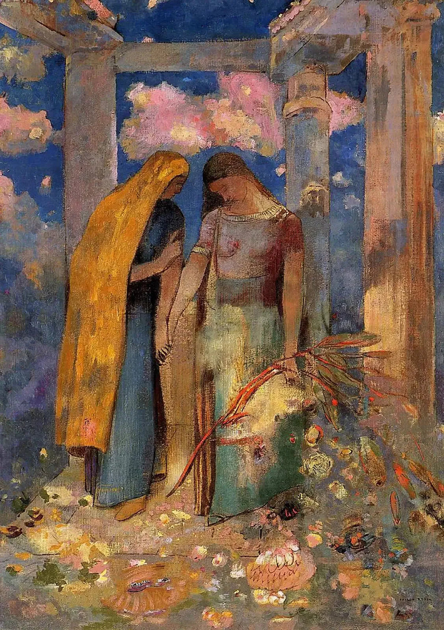 Mistyczna rozmowa - Odilon Redon