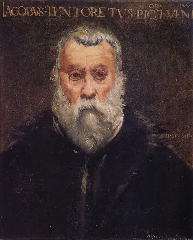 Kopia portretu Tintoretta autorstwa samego siebie - Édouard Manet