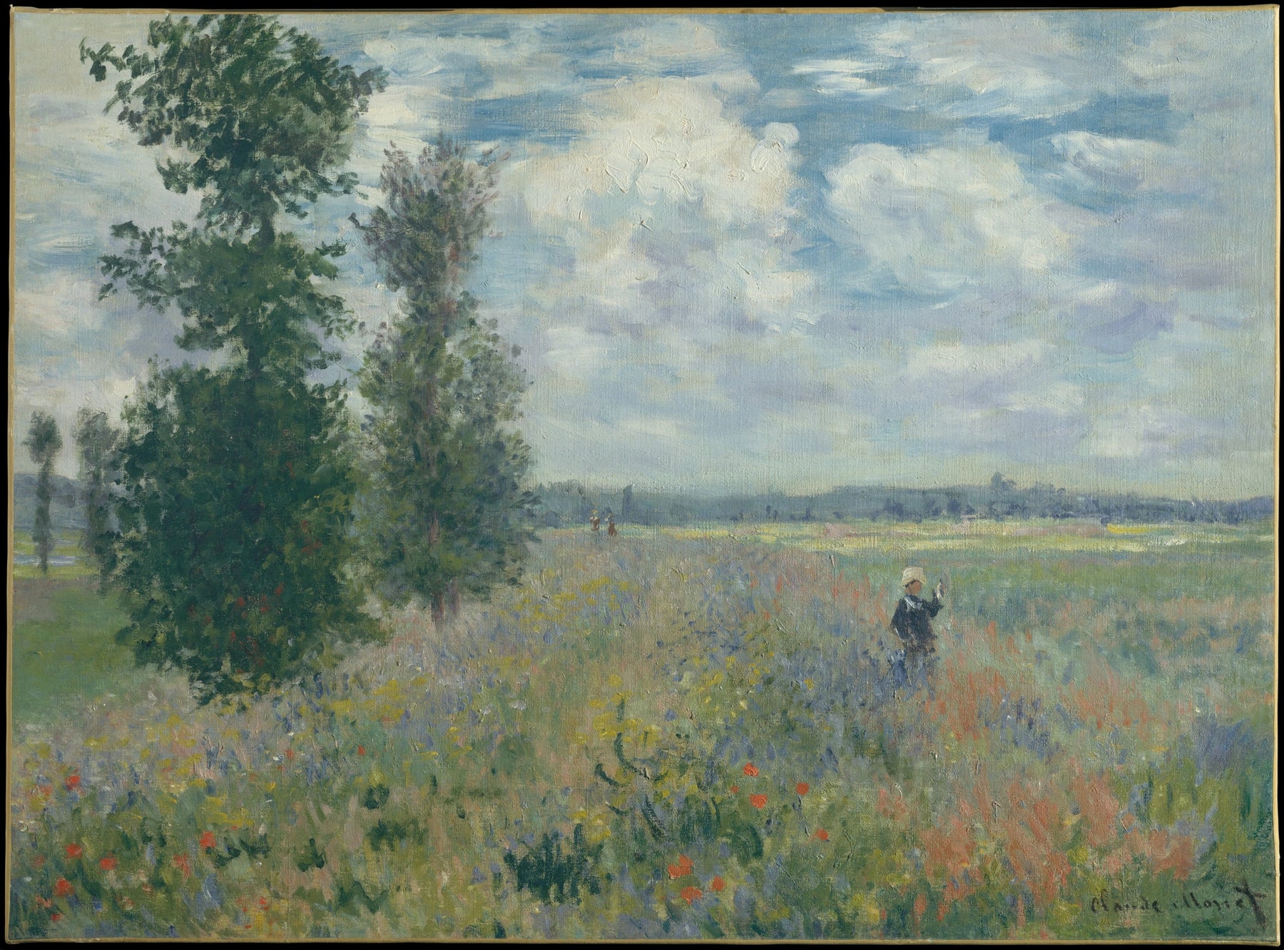 Champs de coquelicots près d’Argenteuil W380 par Claude Monet, 1875, Metropolitan Museum of Art