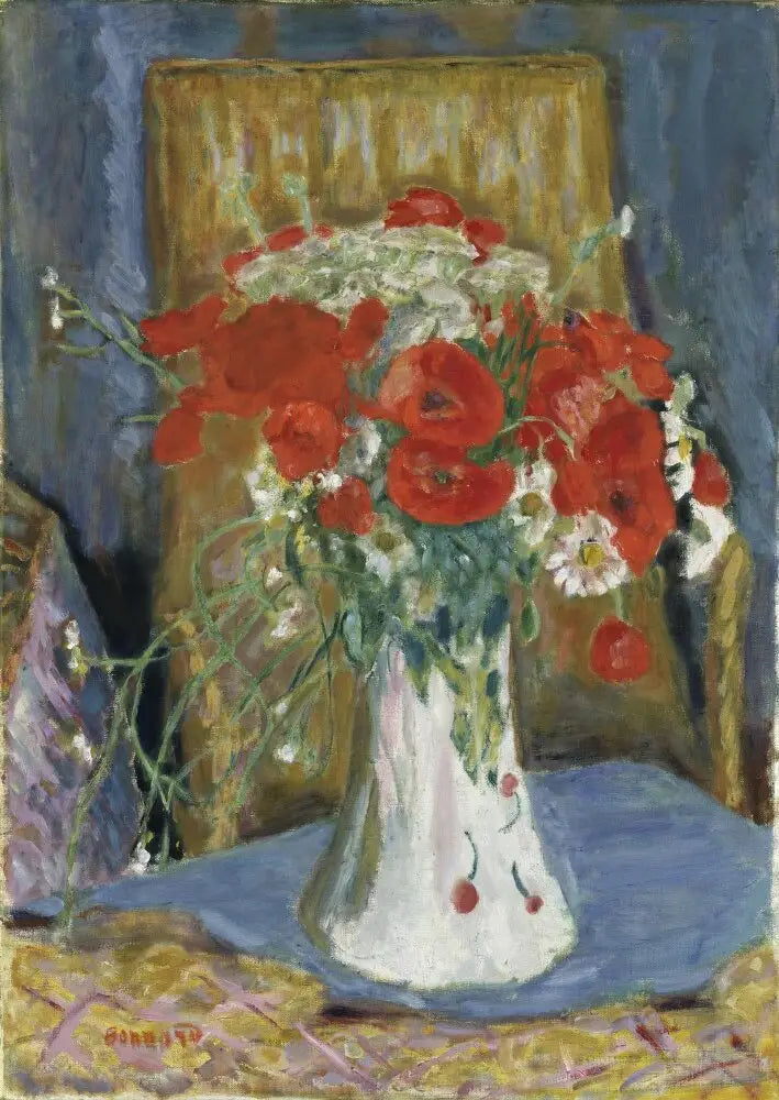 Makówki w wazonie - Pierre Bonnard