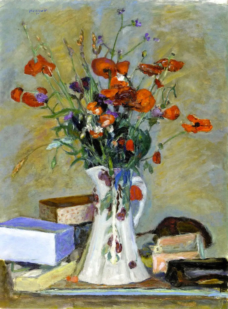 Makówki i trawy - Pierre Bonnard