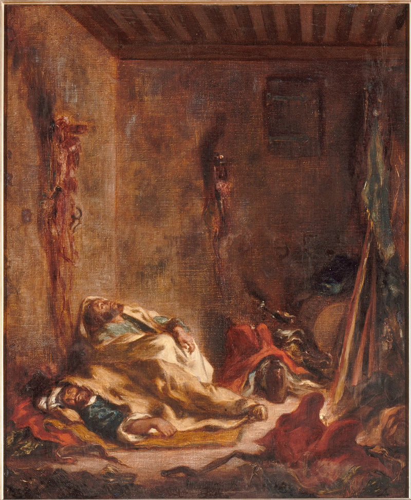 Marokańska strażnica - Eugène Delacroix