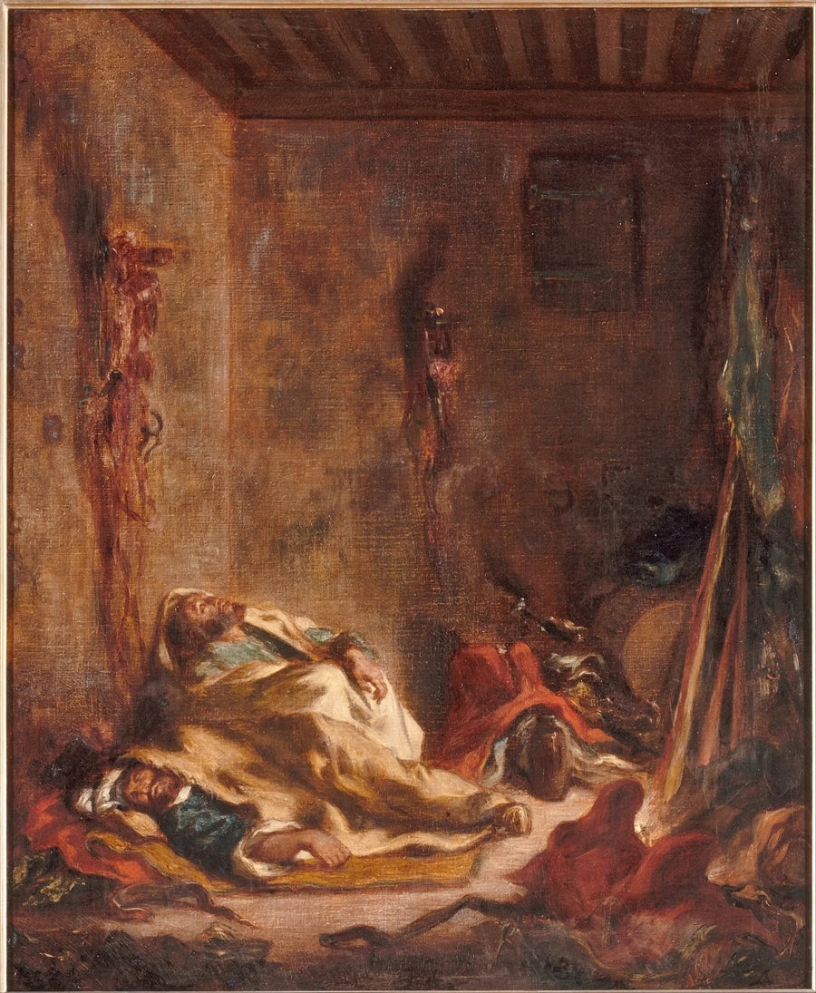 Marokańska strażnica - Eugène Delacroix