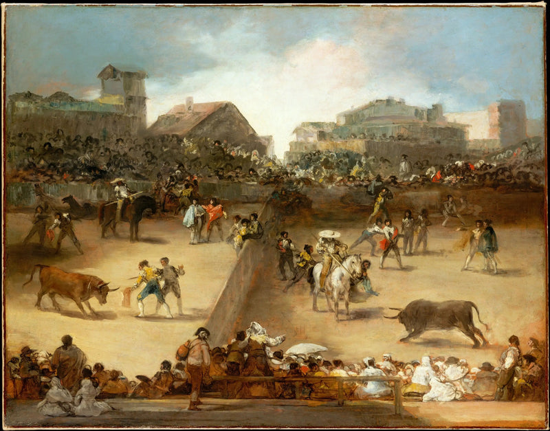 Corrida w podzielonej arenie - Francisco de Goya