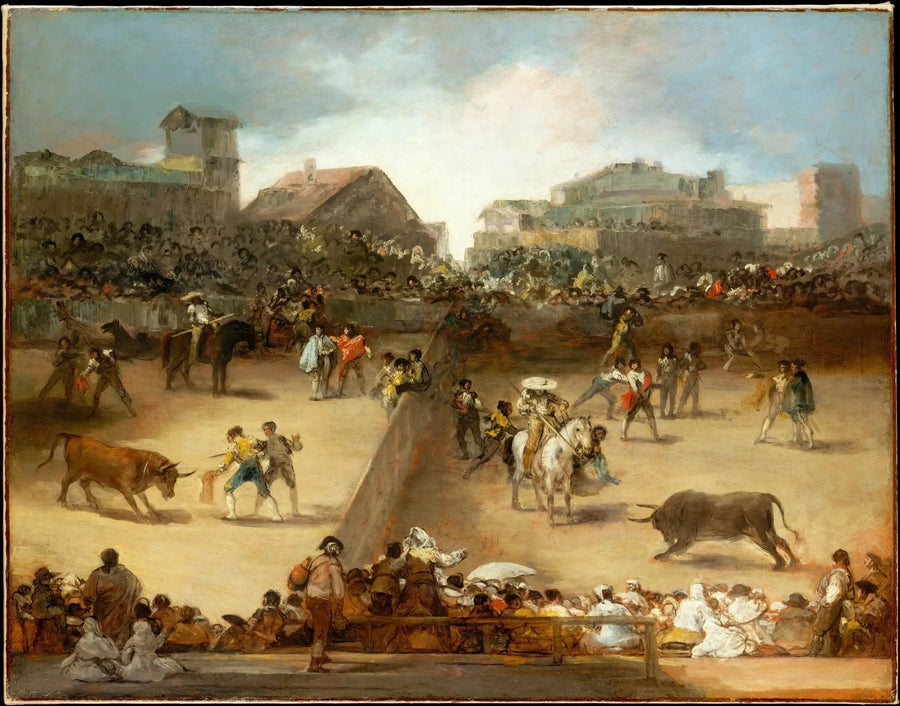 Corrida w podzielonej arenie - Francisco de Goya