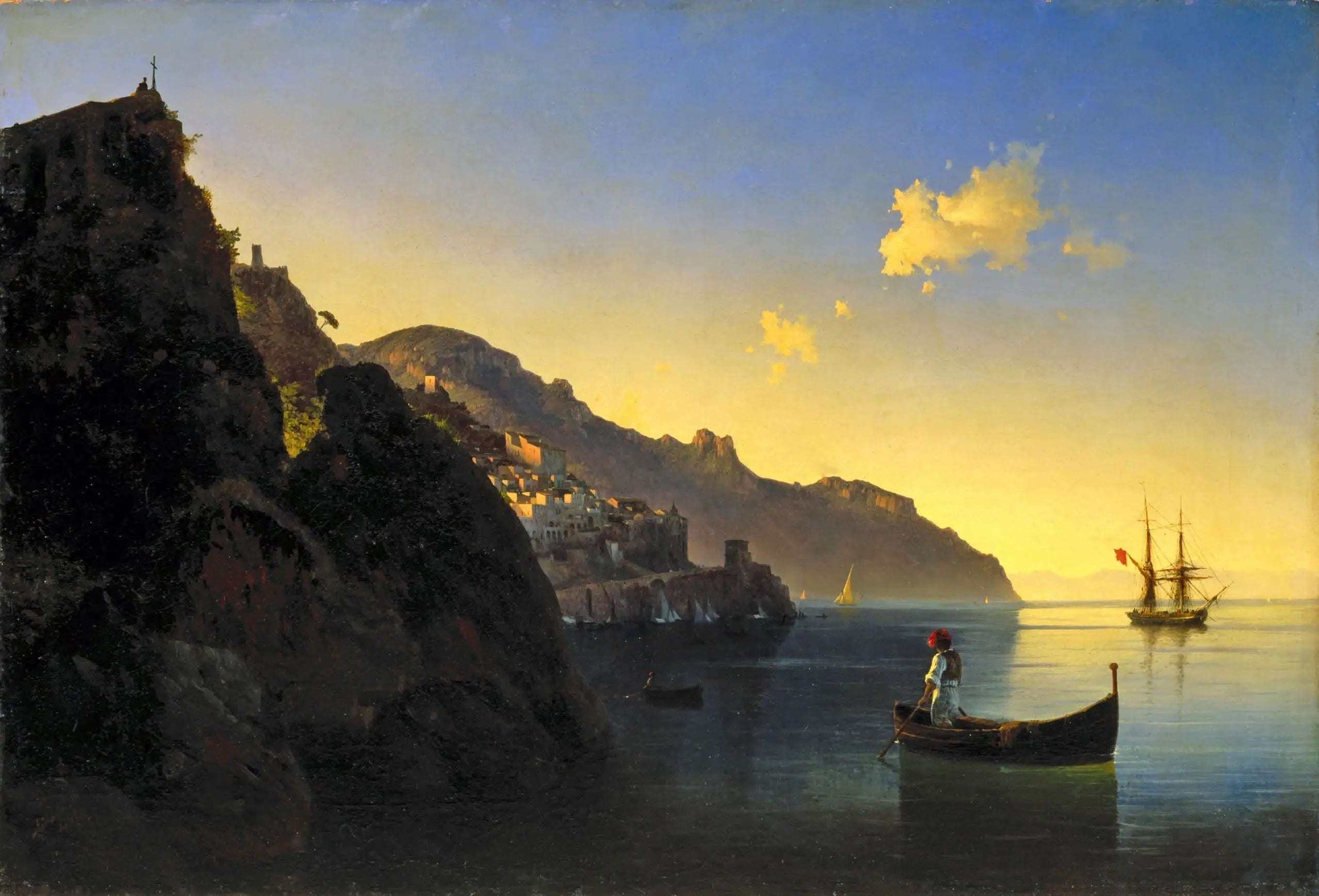 Côte amalfitaine - Ivan Aïvazovski - Alpha Reproduction