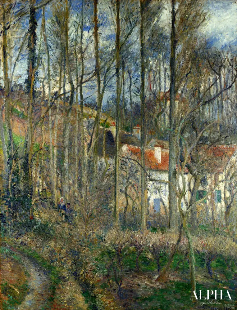 Côte des Bœufs à L'Hermitage, Pontoise - Camille Pissarro - Reproductions de tableaux et peintures haut de gamme