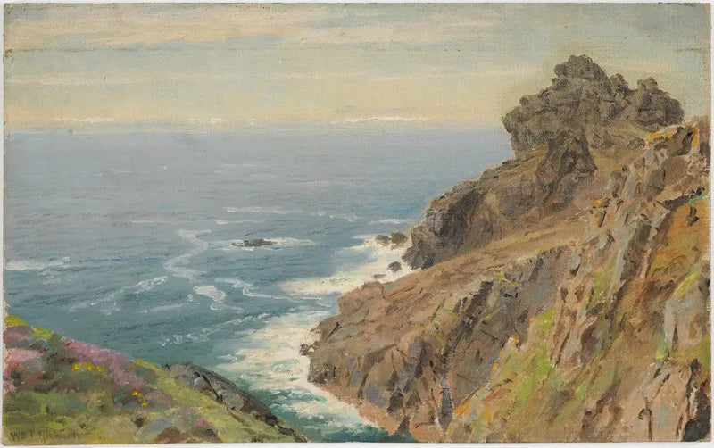 Wybrzeże w pobliżu Boscastle, Kornwalia - William Trost Richards