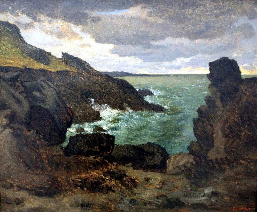 Wybrzeże skaliste w Gréville - Jean-François Millet