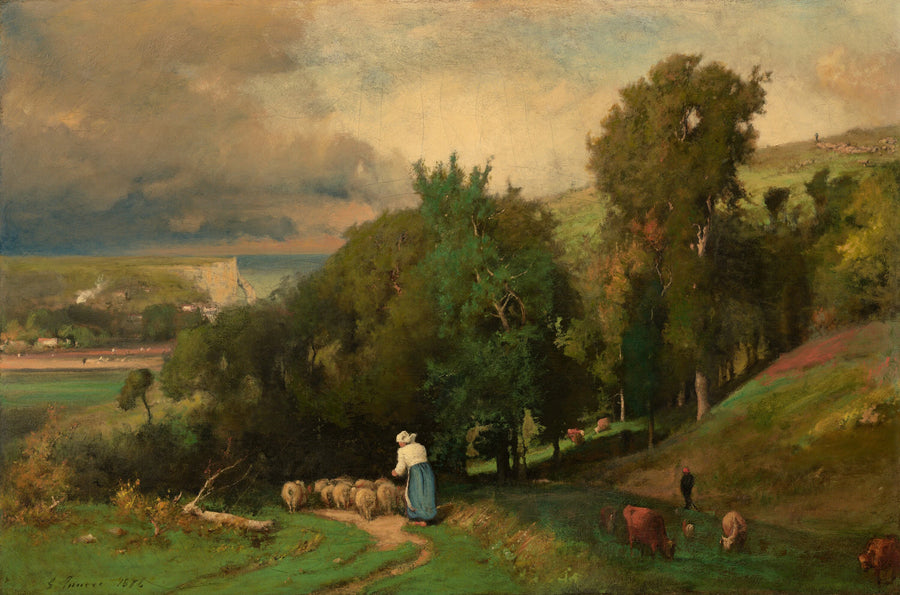 Coteau d'Étretat - George Inness