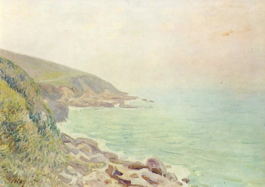 Wybrzeże Walii w mgle - Alfred Sisley