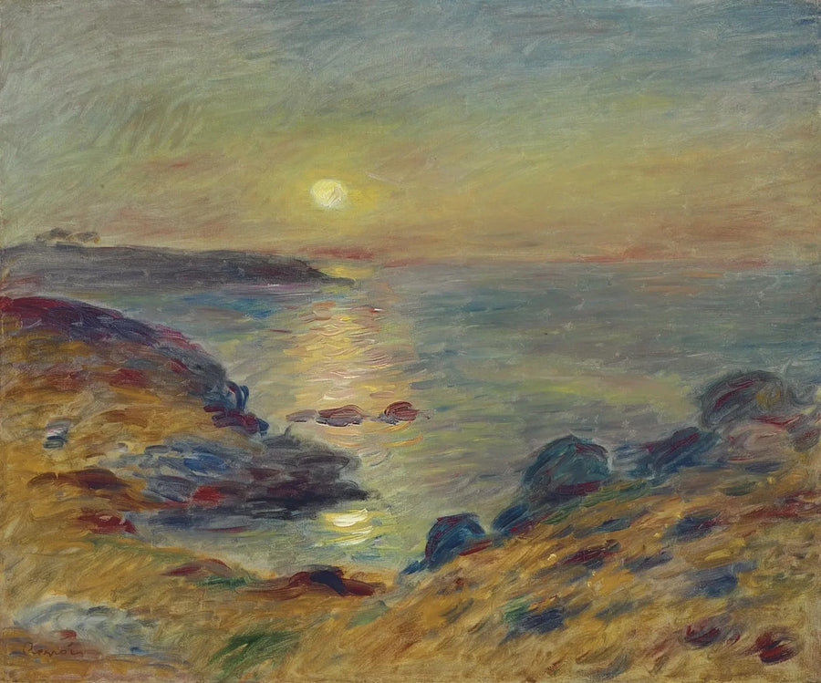 Zachód słońca w Douarnenez - Pierre-Auguste Renoir