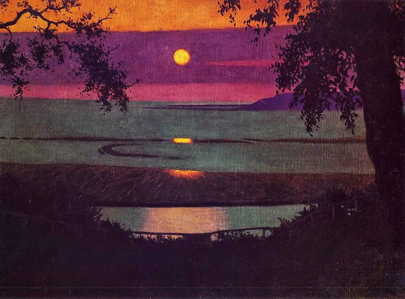 Zachód słońca w Grasse - Félix Vallotton