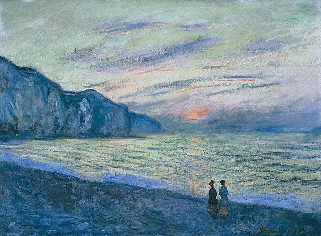 Zachód słońca w Pourville - Claude Monet