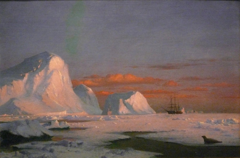 Arktyczny zachód słońca - William Bradford
