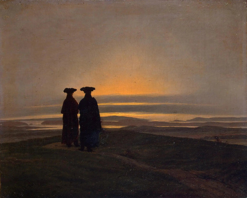 Zachód słońca - Caspar David Friedrich