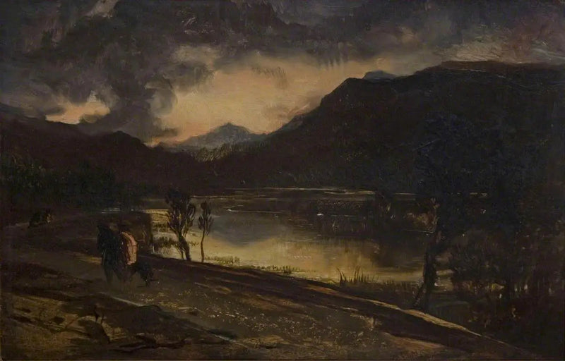Zachód słońca w Szkocji - Edwin Henry Landseer