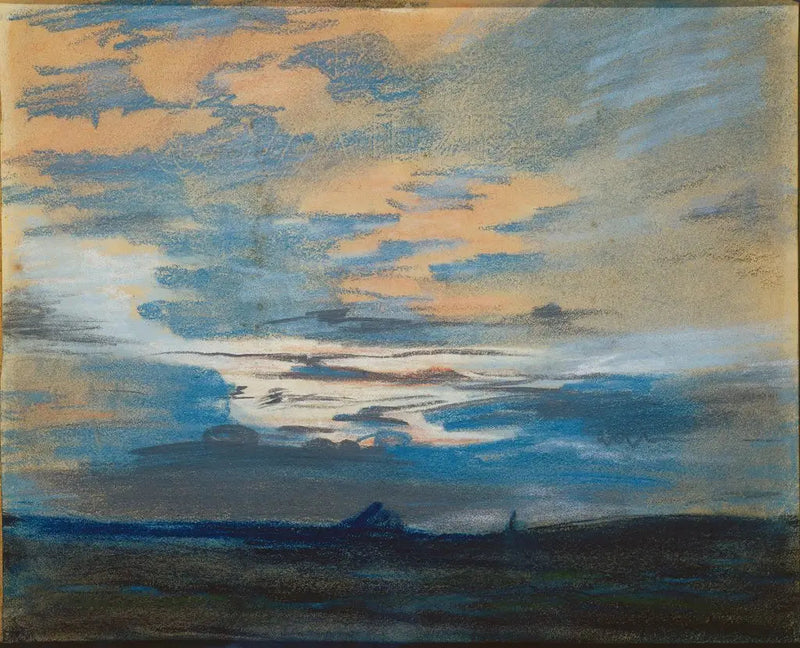 Zachód słońca - Eugène Delacroix