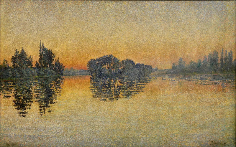Zachód słońca, Herblay, Opus 206 - Paul Signac