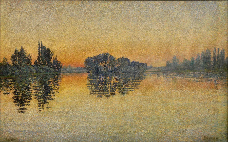 Zachód słońca, Herblay, Opus 206 - Paul Signac
