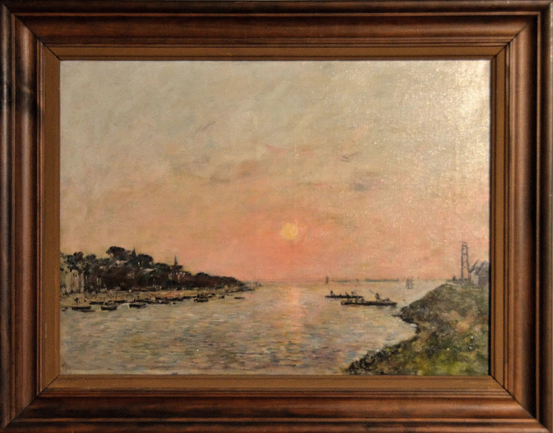 Zachód słońca, Saint-Valéry-sur-Somme - Eugène Boudin