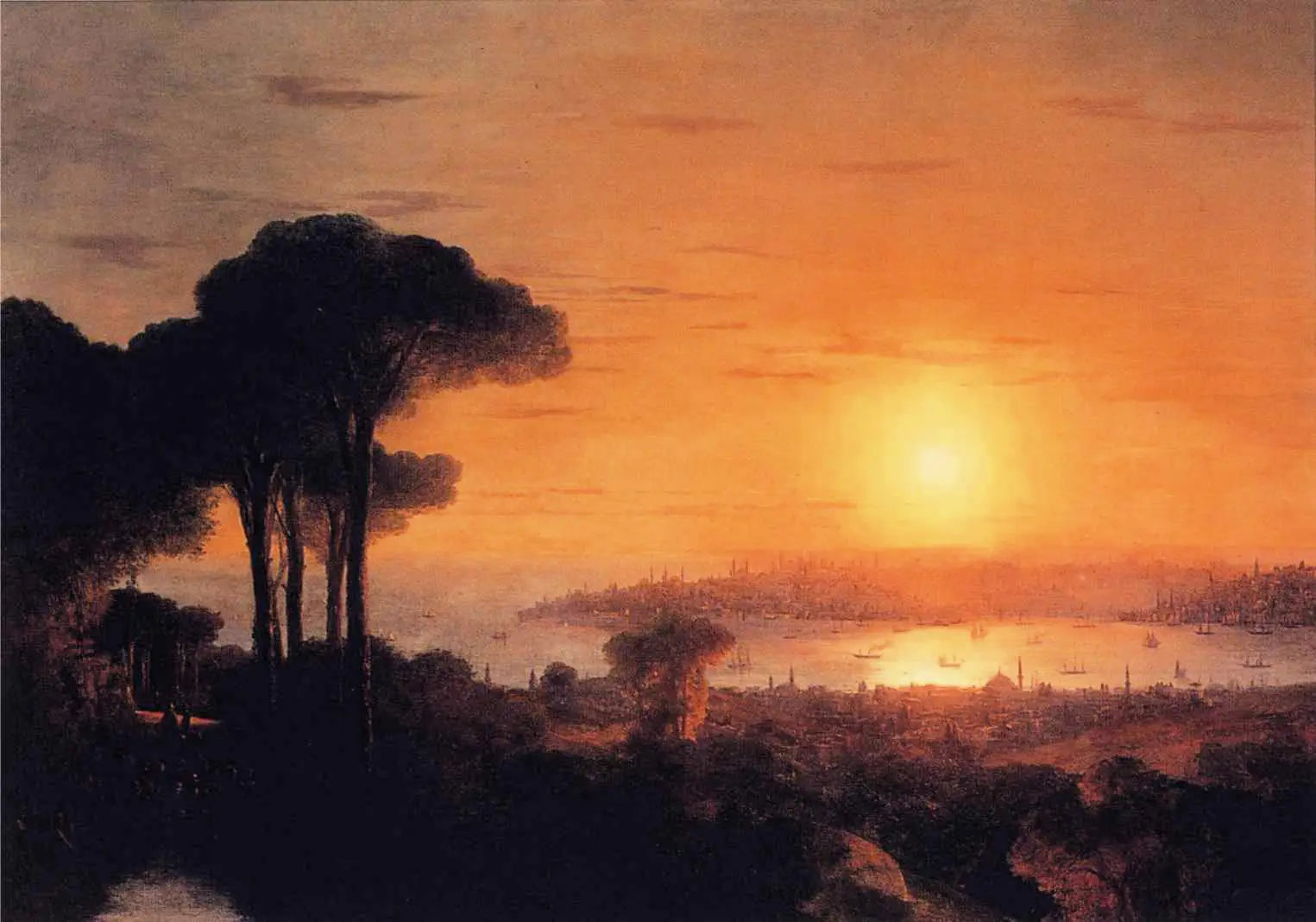 Coucher de soleil sur la Corne d’Or - Ivan Aïvazovski - Alpha Reproduction