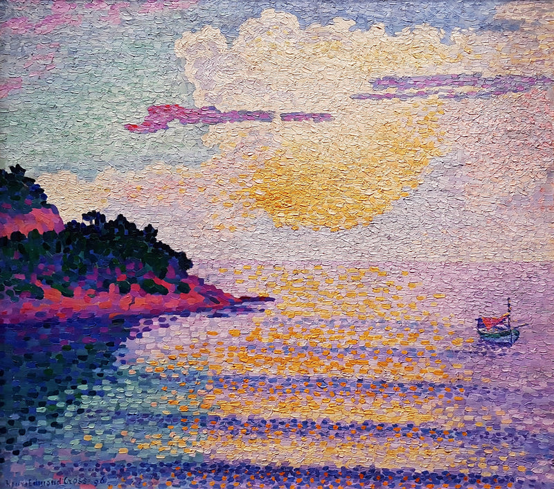 Zachód słońca nad morzem - Henri-Edmond Cross