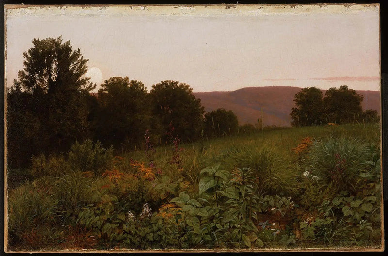 Zachód słońca nad łąką - William Trost Richards