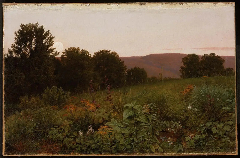 Zachód słońca nad łąką - William Trost Richards