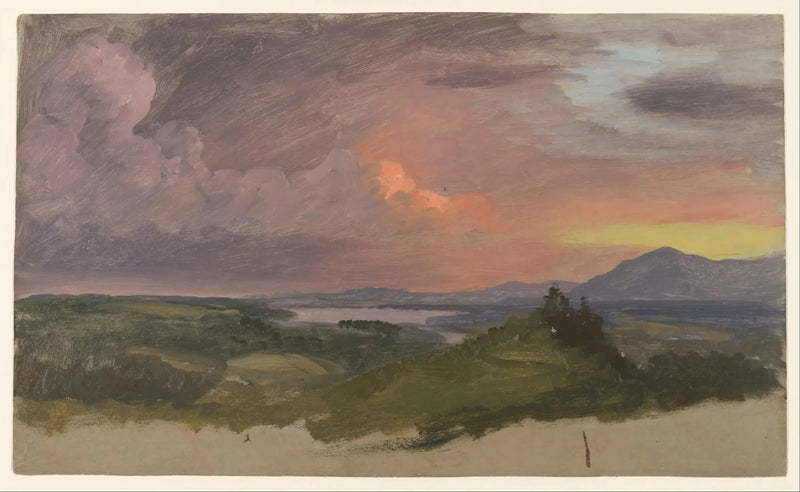 Zachód słońca nad doliną Hudson - Frederic Edwin Church