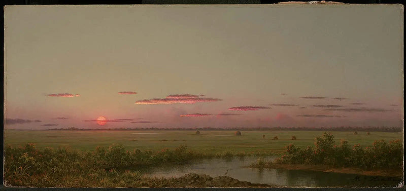 Zachód słońca nad Long Beach - Martin Johnson Heade