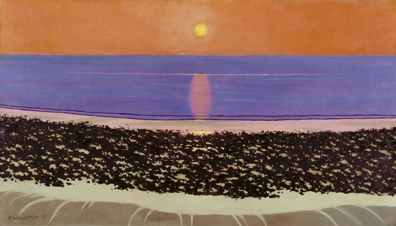 Zachód słońca. Villerville - Félix Vallotton