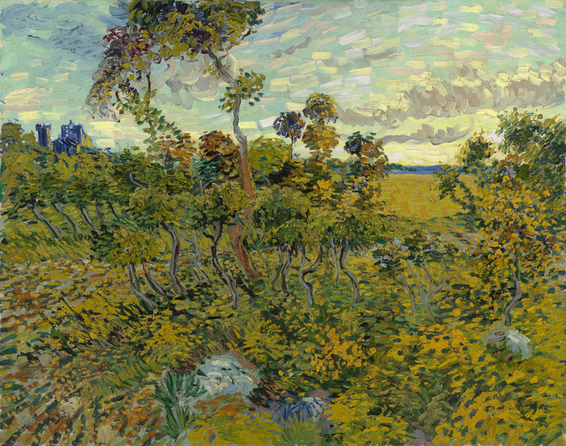 zachód słońca w Montmajour - Vincent van Gogh