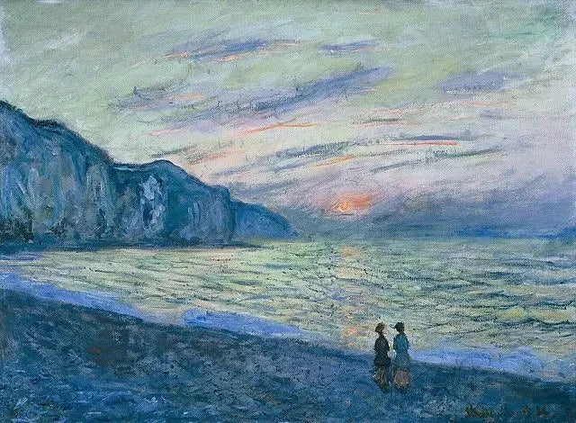 Zachód słońca w Pourville W781 - Claude Monet
