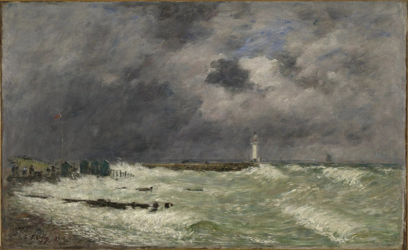 Wiatr przed Frascati, Le Havre - Eugène Boudin