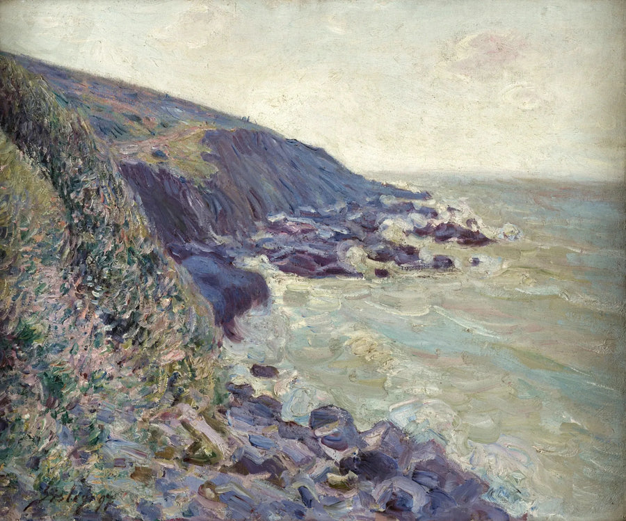 Południowo-zachodni wiatr nad zatoką Langland, efekt poranka - Alfred Sisley