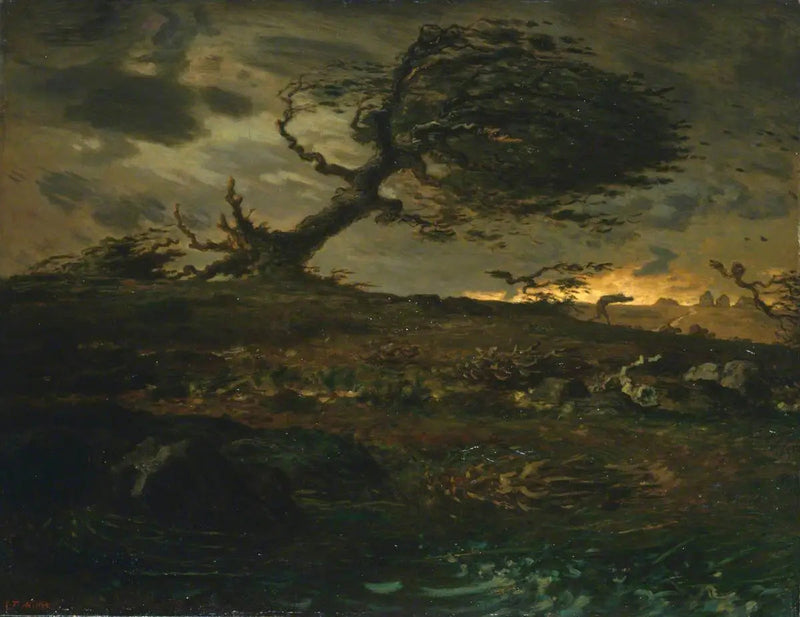 Podmuch wiatru - Jean-François Millet