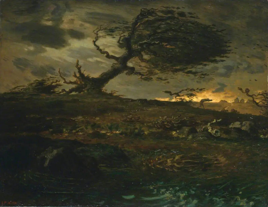 Podmuch wiatru - Jean-François Millet