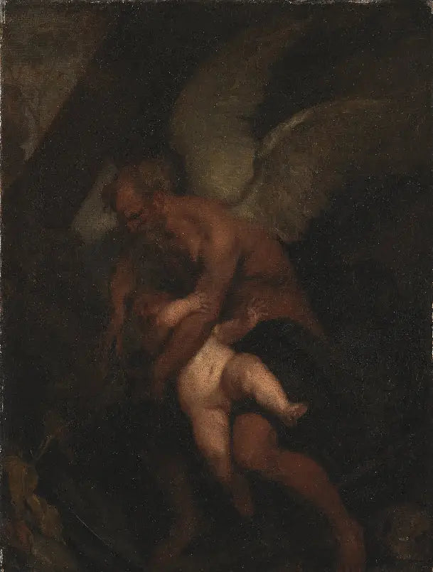 Przerywając czas skrzydłami Kupidyna - Antoine van Dyck