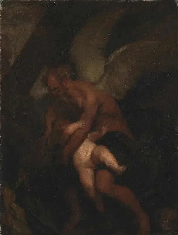 Przerywając czas skrzydłami Kupidyna - Antoine van Dyck