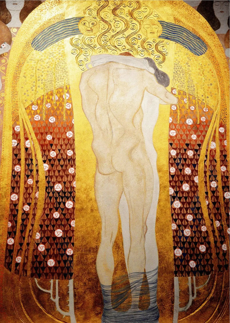 Złączona para (Fryz Beethoven) - Gustav Klimt