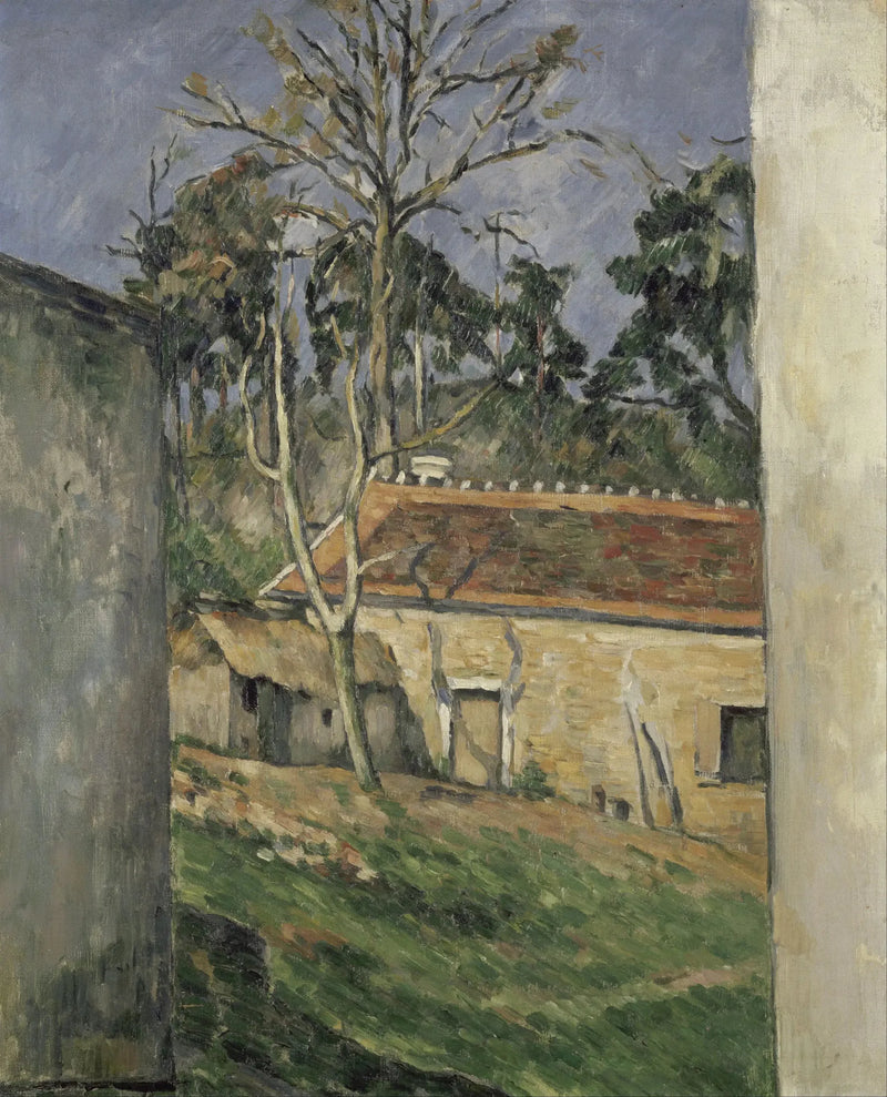 Dziedziniec gospodarstwa w Auvers - Paul Cézanne