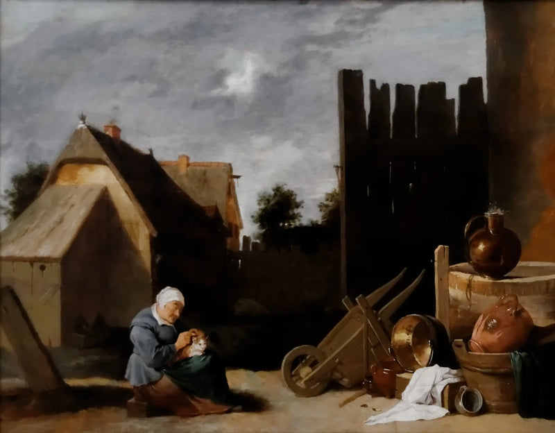 Podwórko na farmie - David Teniers Młodszy