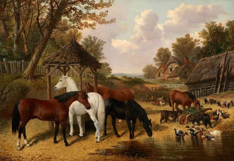 Podwórko na farmie - John Frederick Herring, Sr.